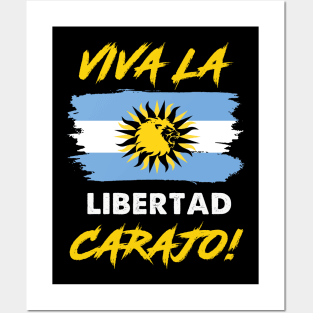 Libertarianismo Viva La Libertad Carajo Javier Milei Posters and Art